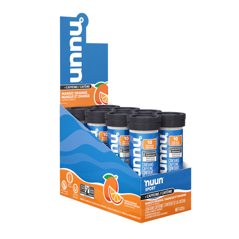 Nuun Sport Mango Orange + Caffeine 8 x 10ct (Case)