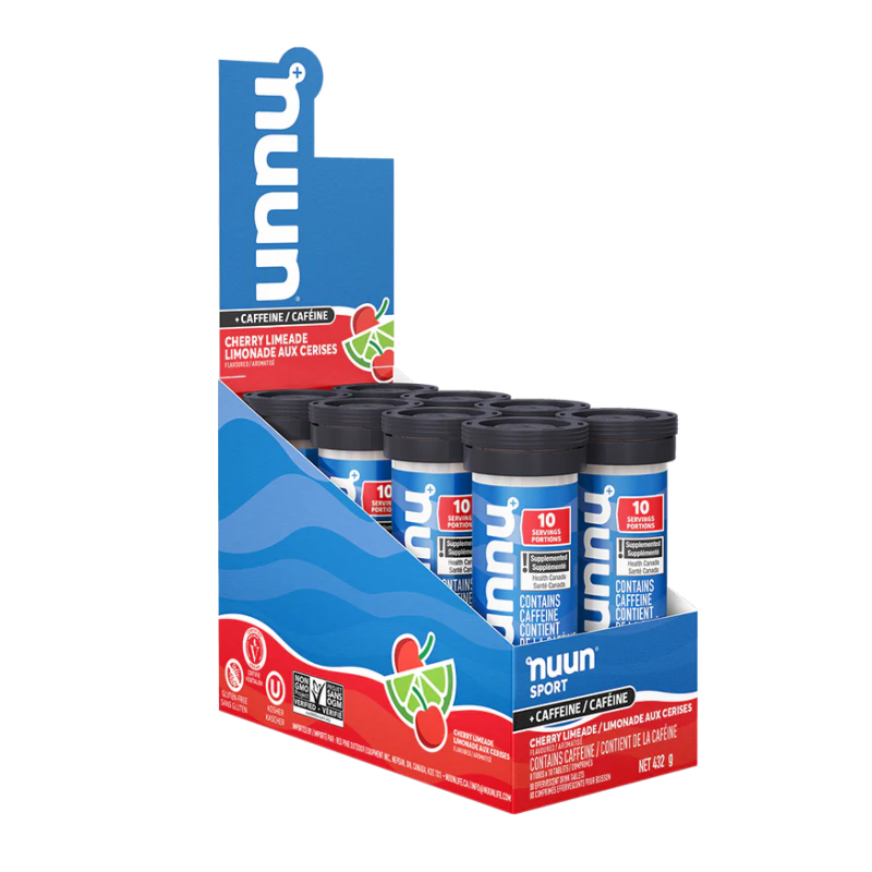 Nuun Sport Cherry Limeade + Caffeine 8 x 10ct (Case)