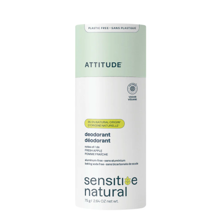 Deodorant - Plastic-free Stick Sensitive Skin Fresh Apple 75g