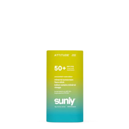 Face Mineral Sunscreen Stick Unscented SPF 50 - 15g