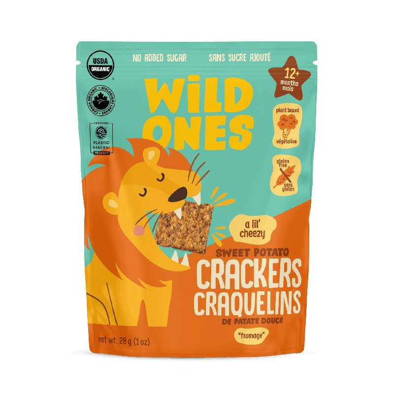 A lil’ Cheezy Sweet Potato Crackers 28g x 9