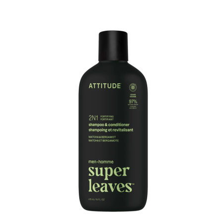2-in-1 Men Shampoo & Conditioner - Fortifying Matcha & Bergamot 415ml