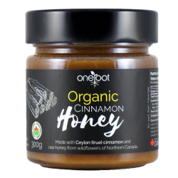 Organic Ceylon Cinnamon Infused Honey 300g
