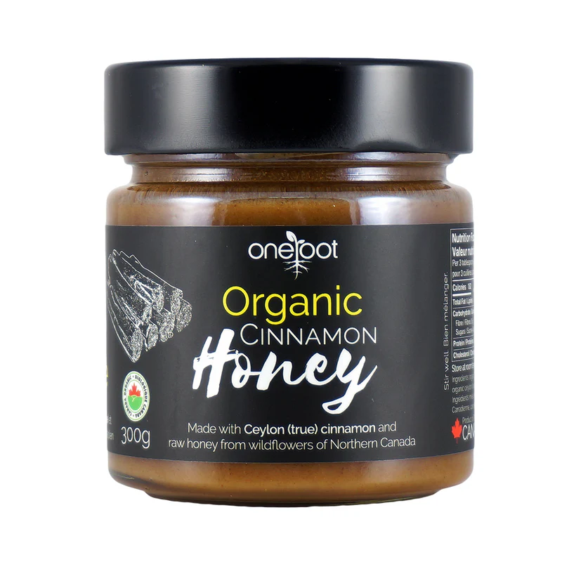 Organic Ceylon Cinnamon Infused Honey 300g