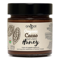 Organic Cacao Infused Honey 300g