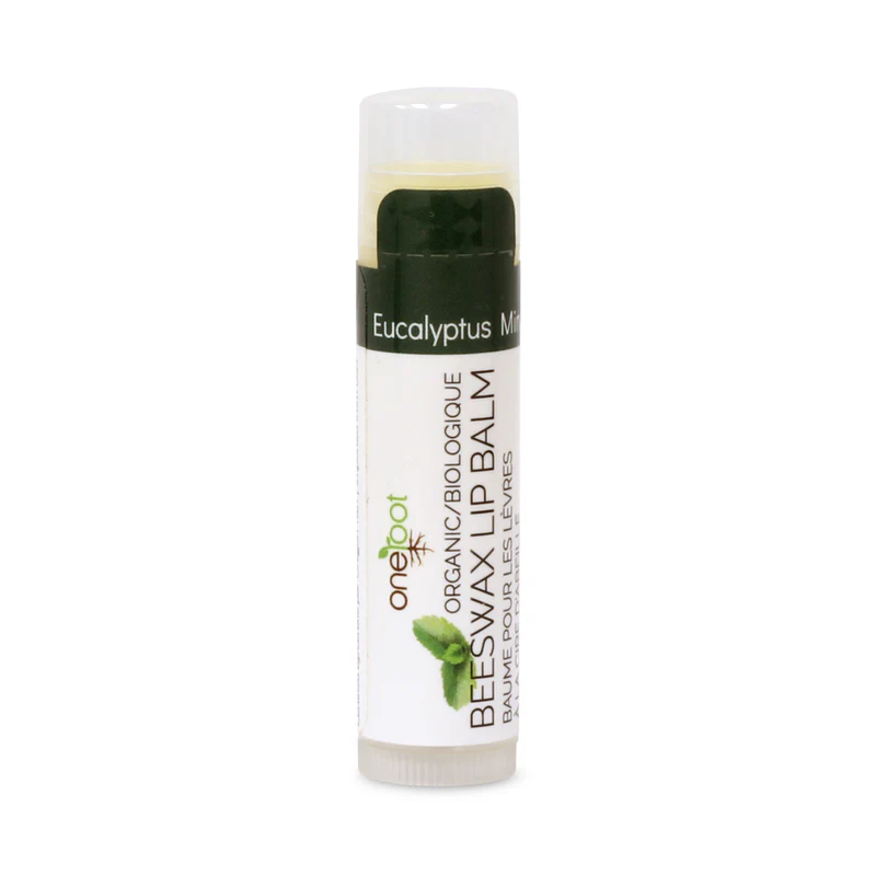 100% Organic Beeswax Lip Balm - Eucalyptus Mint 4.25g