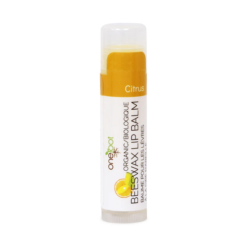 100% Organic Beeswax Lip Balm - Citrus 4.25g