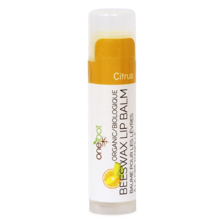 100% Organic Beeswax Lip Balm - Citrus 4.25g