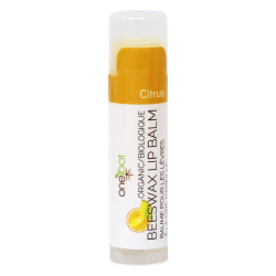 100% Organic Beeswax Lip Balm - Citrus 4.25g x 12