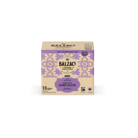 Organic Bards Blend Coffee Pods 18ct x 6