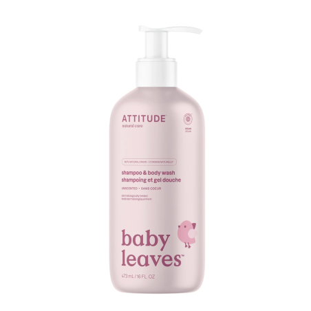 2 in 1 Baby Shampoo & Body Wash - Unscented 473ml