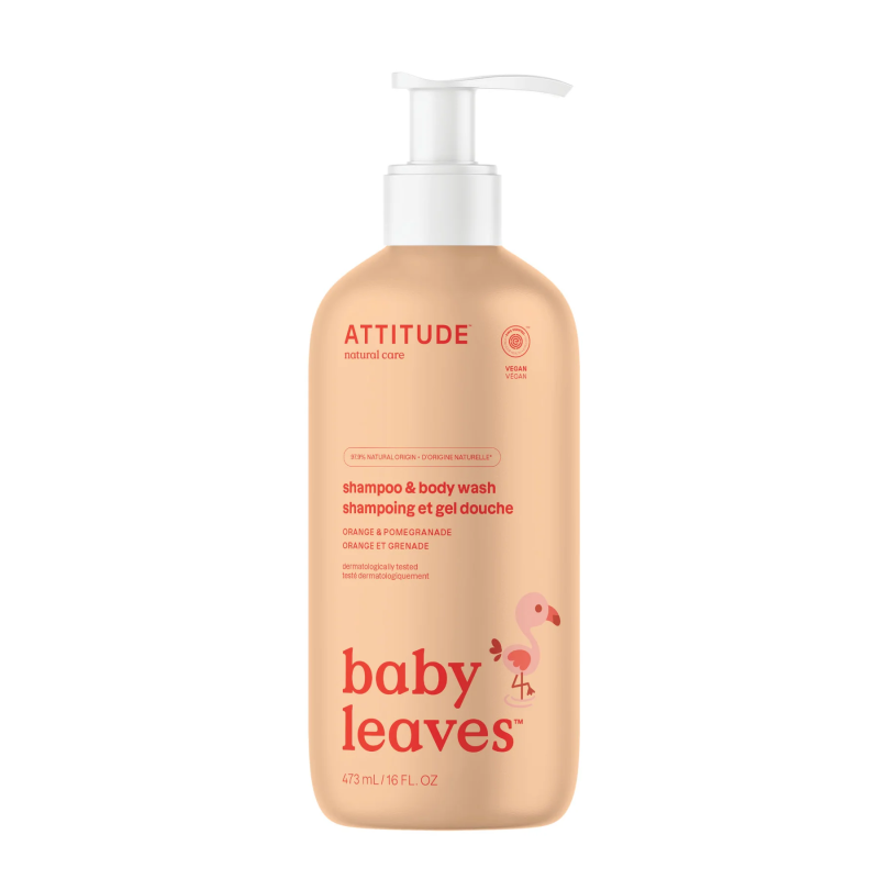 2 in 1 Baby Shampoo & Body Wash - Orange Pomegranate 473ml