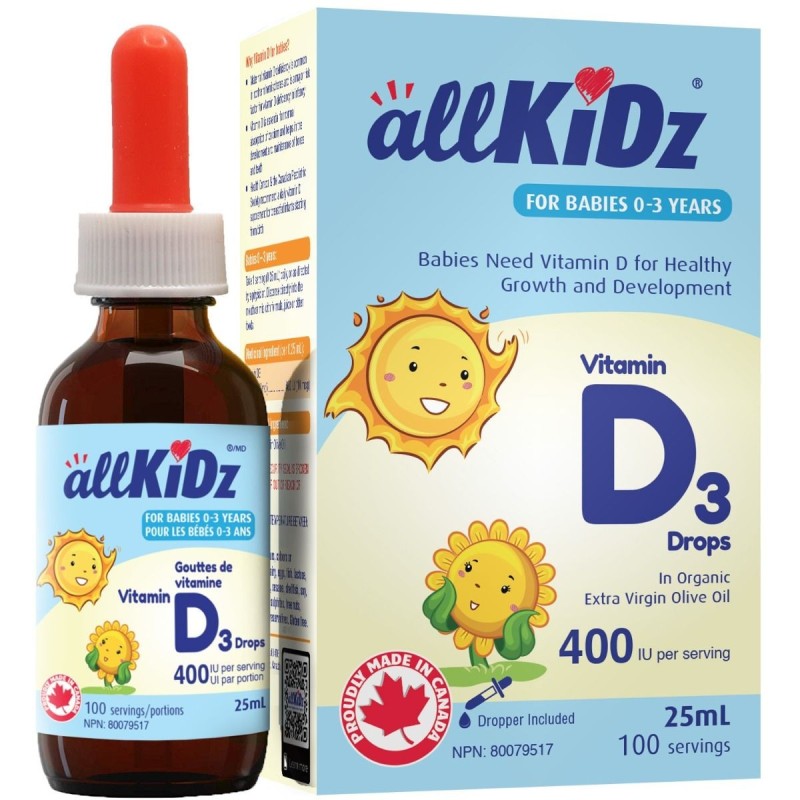 Vitamin D3 Drops (400IU for babies)