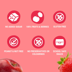 Fruit Snack Apple-Strawberry 12 x 40g