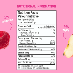 Fruit Snack Apple-Raspberry 12 x 40g